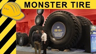 BIGGEST TIRE IN THE WORLD - $50,000 EXTREME MINING Tire Explained at MINExpo 2016  4K