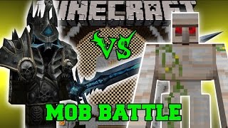 LICH KING VS MUTANT IRON GOLEM - Minecraft Mob Battles - Psycraft Mods