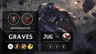 Graves Jungle vs Lee Sin - KR Grandmaster Patch 9.6