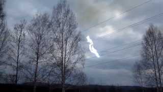 Умышленное короткое замыкание ЛЭП 110 кВ (Deliberate short circuit 110 kV transmission line)