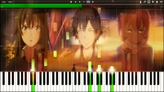 Oregairu Zoku - Last request (Episode 13 BGM)(Piano / Synthesia tutorial + sheets)