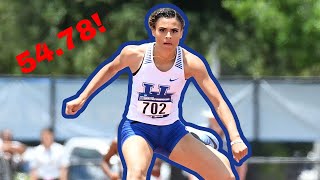 Sydney McLaughlin NCAA 400H 54.78 In Qualifier