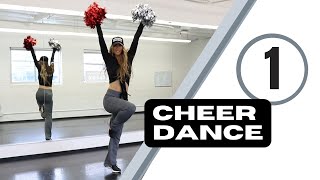 Cheer dance routine - step by step cheerleading dance tutorial pom poms