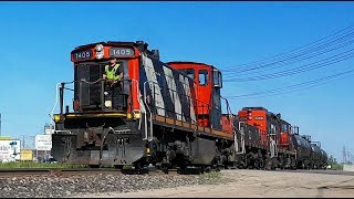 CN Locals Working In The Mission Industrial With SD40-2 and GMD1 Power (06/08/2017)