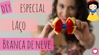 DIY - Como fazer faixa de cabelo para bebê do tema Branca de Neve - #babylufaz1