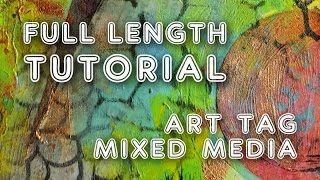 Studio Time 48 - Mixed media art tag tutorial 2 with Mimi Bondi