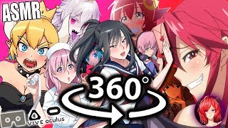 Anime Girls Giving You Attention~ [ASMR] 360 10HOURS: Yan Vampire, Yan Sim, DDLC, Ect 360 VR