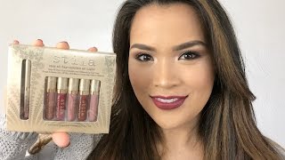 Stila Stay All Day Sparkle All Night Liquid Lipstick Set by Swatch Queen
