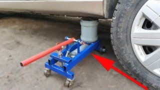 How to make a powerful hydraulic jack using plastic pipes