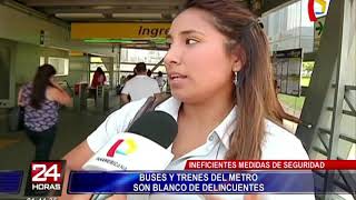 Buses del Metropolitano son blanco de delincuentes por ineficientes medidas de seguridad