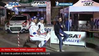 70e Rallye Lyon Charbonnières-Rhône - Podium final