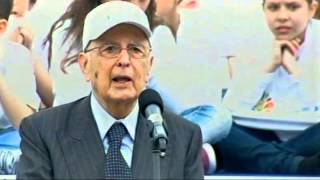 Intervento del Presidente Napolitano in occasione della partenza della "nave della legalità"