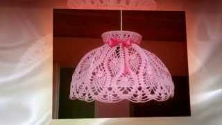 Абажуры крючком. Crochet Lampshade.
