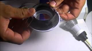 support IP65 blanc + spot 5W GU10 6000K 230V + douille