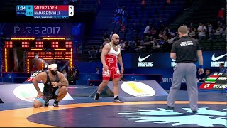 Repechage GR - 98 kg: R. NADAREISHVIL (GEO) df. S. SALEHIZADEH (IRI) by VPO1, 4-4