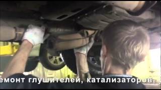 Замена катализаторов на пламегасители Infiniti FX35.Настройка звука выхлопа.