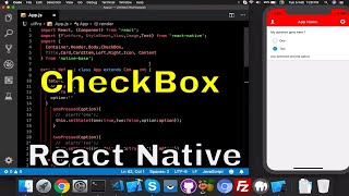 How to use CheckBox in React Native || react native radio button || react native tutorial