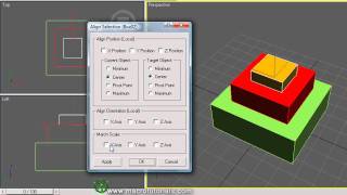 3D Studio Max - Tutorial - How to align objects
