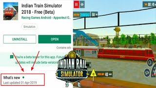Indian train simulator 2018 New update | ITS2018 New Update