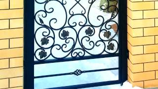 Ажурная калитка из металла кованая решетка узор рисунок
