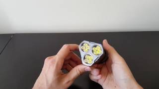 Manker MK34 (12x XP-G3, 3x18650) flashlight review, by selfbuilt