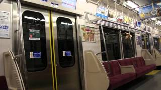 京急電鉄新1000形の深夜の普通浅草橋行き最終電車の車内　青砥⇒浅草橋