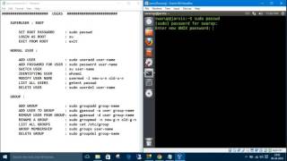 Linux Commands 7. Superuser - ROOT : sudo, su