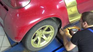 Smart Roadster (Смарт Родстер): Замена свечей и подушки двигателя