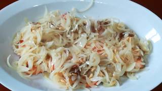 Trota in saor.  Ricetta del Veneto. Ricetta valida accompagnata da un vino bianco Muller Thurgau