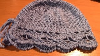 Вязание женской ажурной шапки  Часть 8 из 8