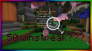 WORLD RECORD Bedwars Winstreak?? (50 winstreak) hypixel