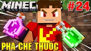 Minecraft Sinh Tồn #24 | CÙNG VAMY PHA CHẾ LỌ THUỐC ĐẦU TIÊN | KiA Phạm (w/ Vamy Trần)