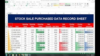 #52 Inventory solution Microsoft Excel