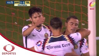 Doblete de Oribe | América 3 - 0 Toluca | Partido Amistoso 2017 | Televisa Deportes