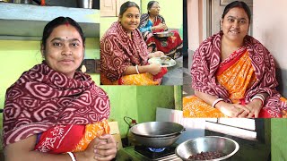 BENGALI VLOG # মিক্স ঘুগনি আর গরম গরম রুটি......আজ সকালের জলখাবার......