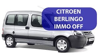 Процесс отключения иммобилайзера в автомобиле Citroen BERLINGO