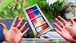 Don't Use 2000 Micro Magnets to Protect iPhone X from Drop Test!!