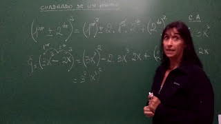 Ej de cuadrado de un binomio más complicado