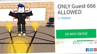 ONLY GUEST 666 CAN JOIN THIS ROBLOX GAME