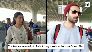 Sara Ali Khan, Kartik Aaryan head to Delhi to begin film shoot