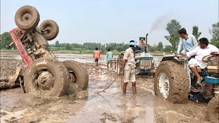 Tractor accident NH 640 Rescue Team Ford 3610,4000,4600,4610