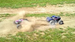 Monster truck T-MAX & KYOSHO DMT - ПЕРЕТЯГИВАНИЕ