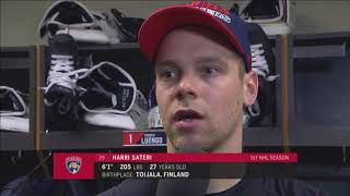 Harri Sateri -- Florida Panthers at Minnesota Wild 01/02/2018