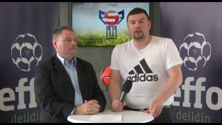 FSF Varpið. Oddbjørn Joensen og Tróndur Arge meta um 14. umfar í EFFO-deildini 2016