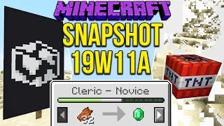 Minecraft 1.14 Snapshot 19w11a New Villager Trading, Globe Banner & TNT Changes!