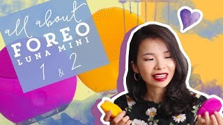REVIEW, SO SÁNH, Q&A VỀ MÁY RỬA MẶT FOREO LUNA MINI 1 & 2 | Loveat1stshine