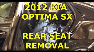 [HOW TO] Remove Rear Seats from a 2011-2013 Kia Optima / Hyundai Sonata