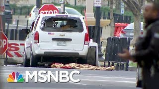 Secret Service: Driver 'Apprehended' After Hitting Barrier Near White House | Velshi & Ruhle | MSNBC