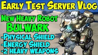 War Robots Early Test Server Vlog: New Heavy Robot Bulwark - WR
