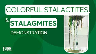 Colorful Stalactites & Stalagmites Demonstration